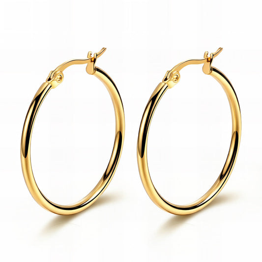 18K Gold Plated Steel Earrings