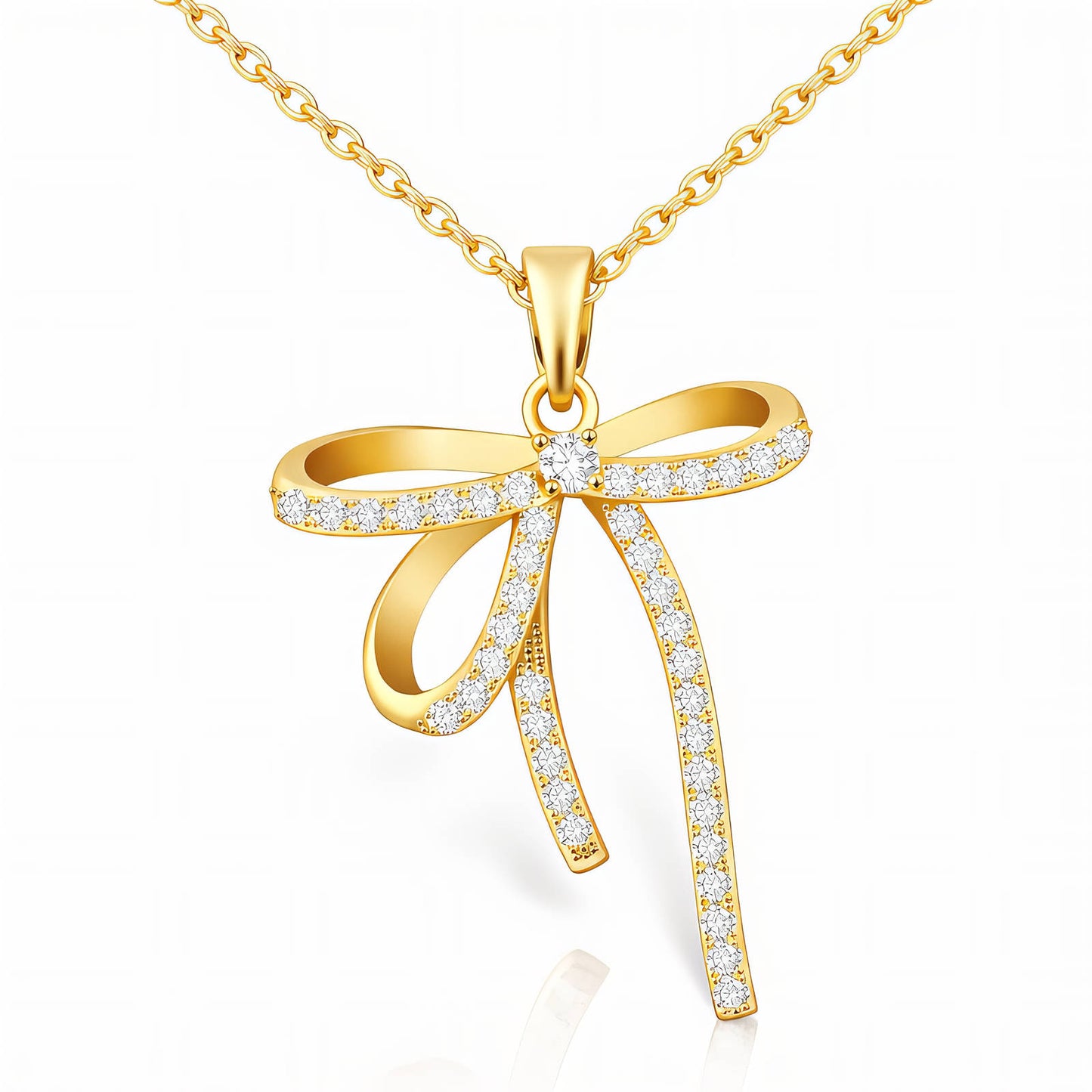 18K Gold Plated Steel Necklace,