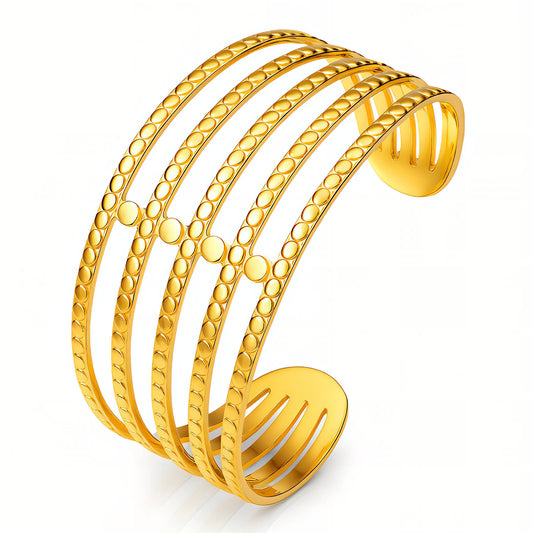 18K Gold Plated Steel Bracelet