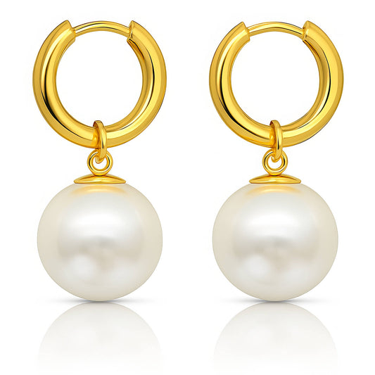 18K Gold Plated Steel Earrings