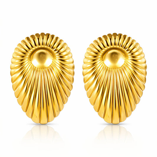 18K Gold Plated Steel Earrings