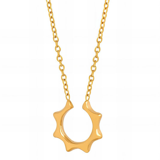 18K Gold Plated Steel Necklace