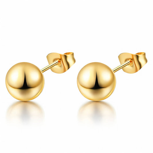 18K Gold Plated Steel Earrings