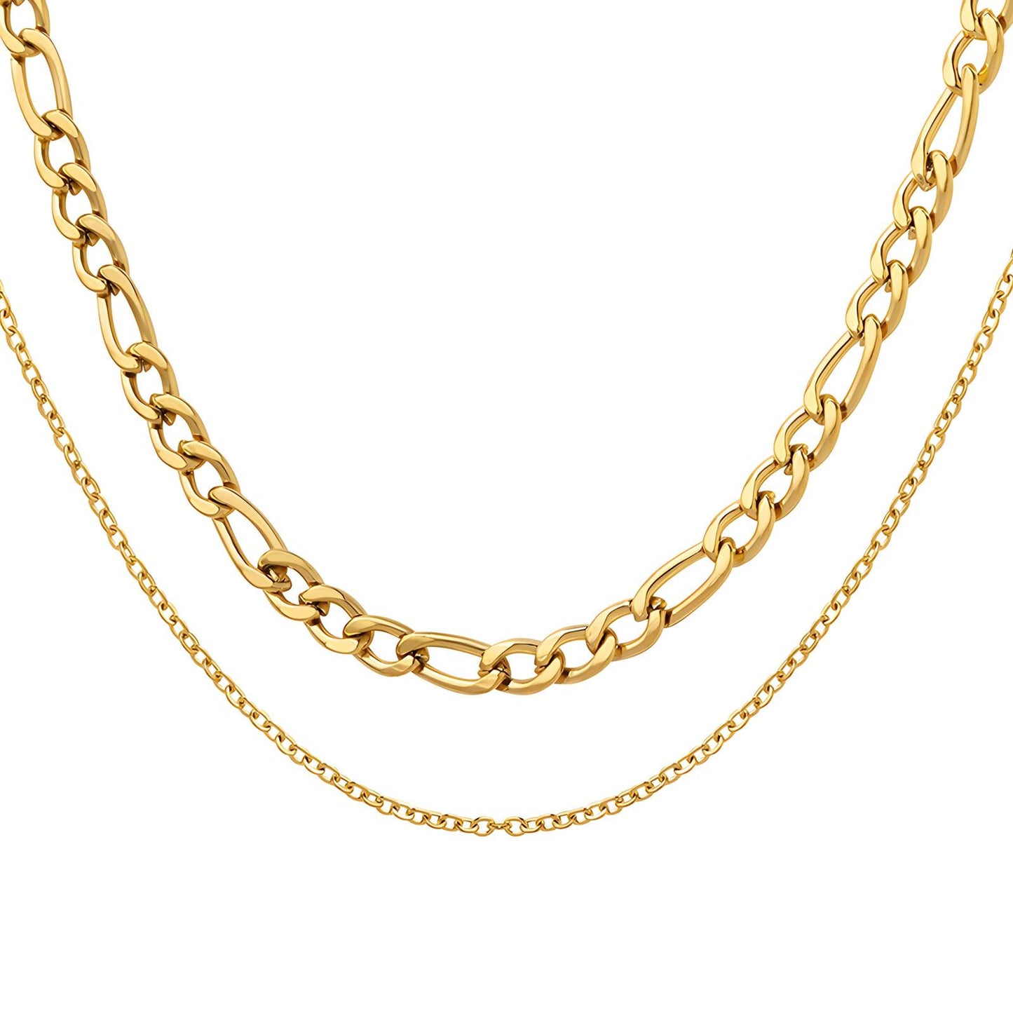 18K Gold Plated Steel Necklace