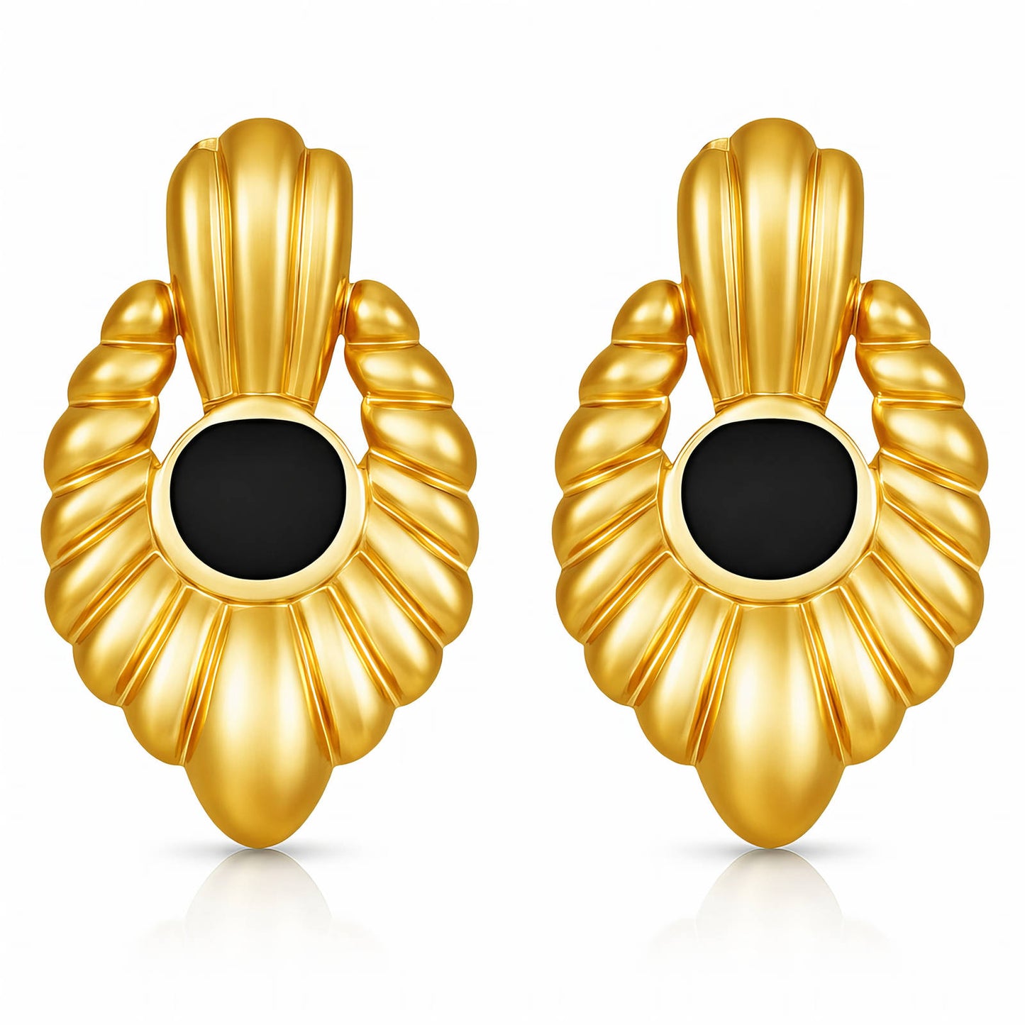 18K Gold Plated Steel Earrings