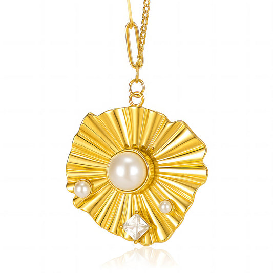18K Gold Plated Steel Necklace