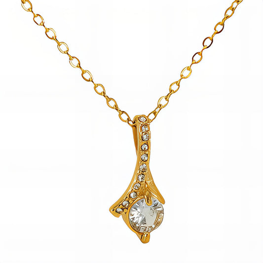 18K Gold Plated Steel Necklace