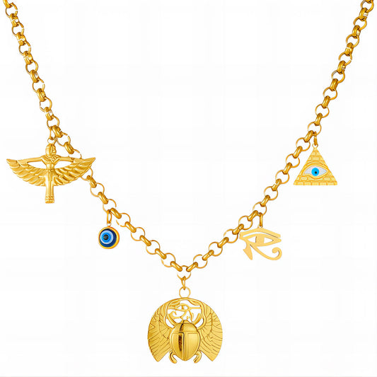 18K Gold Plated Steel Necklace